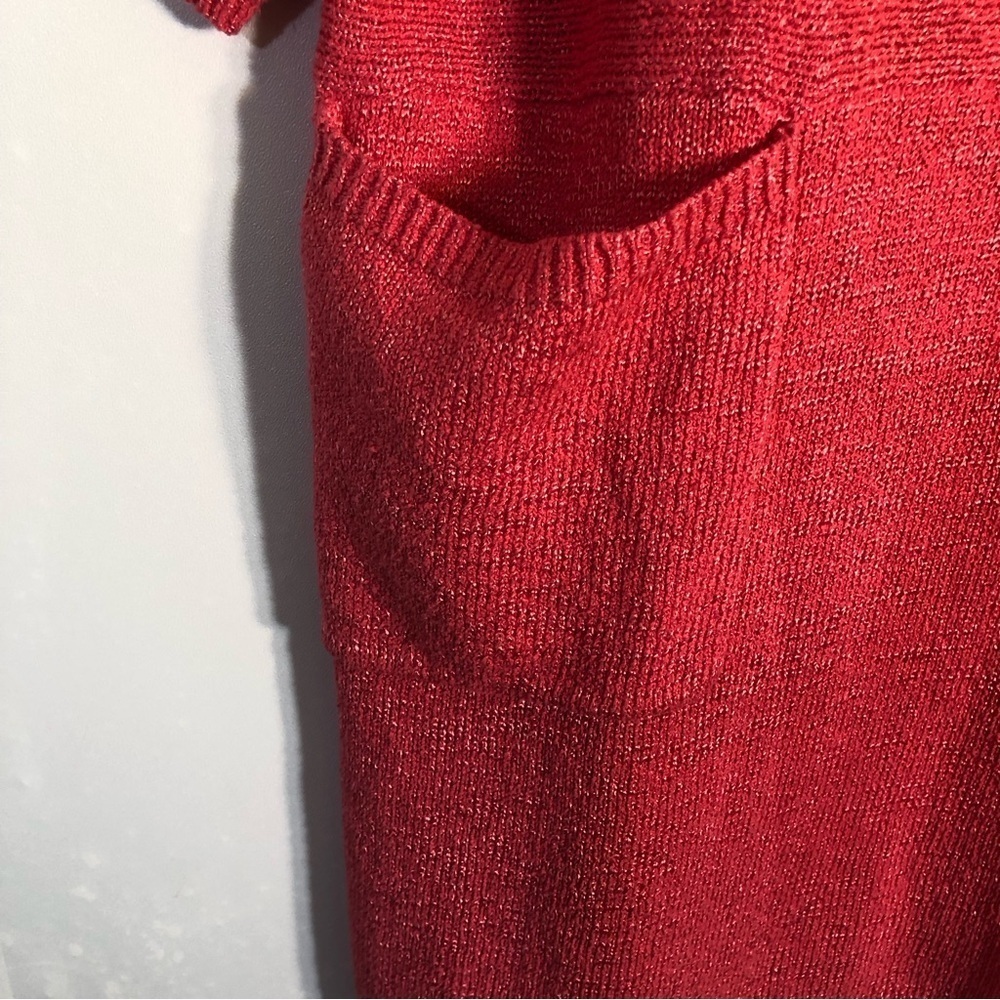 Soft Surroundings Pullover Women’s Pink Knit Tunic/Dress Pockets One Size - Picture 4 of 11